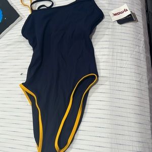 New never won deep sea/mark gold bathing suit